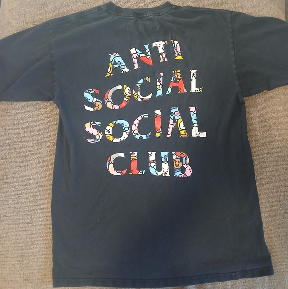 Anti Social Social Club X BT21 Kpop Tee Mens Med - Picture 1 of 9